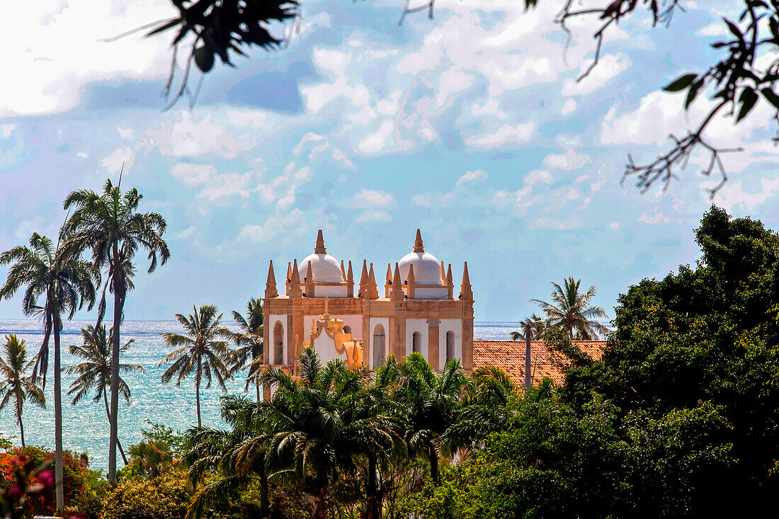 Brazil, Pernambuco state, Olinda, Baroque church