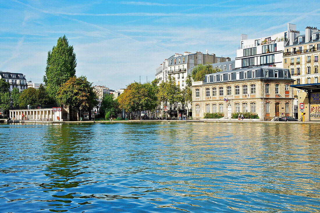 Paris, Canal de L'Ourcq, La Villette Basin