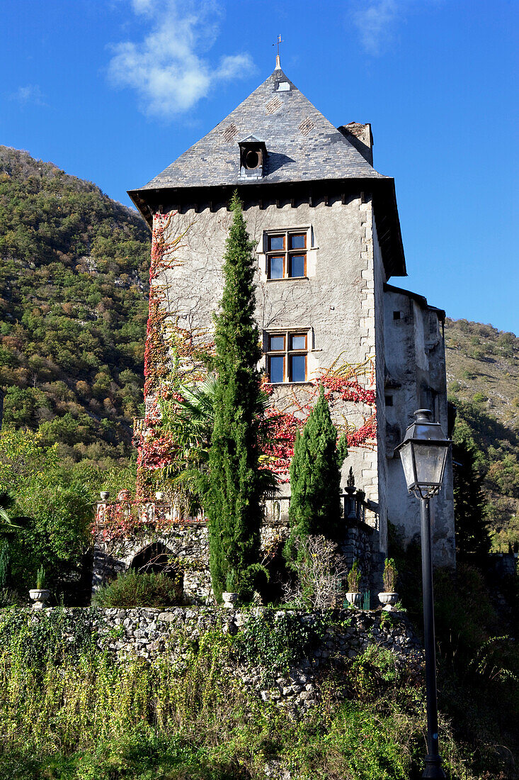 France, Hautes Pyrenees, castle of Mauleon Barousse