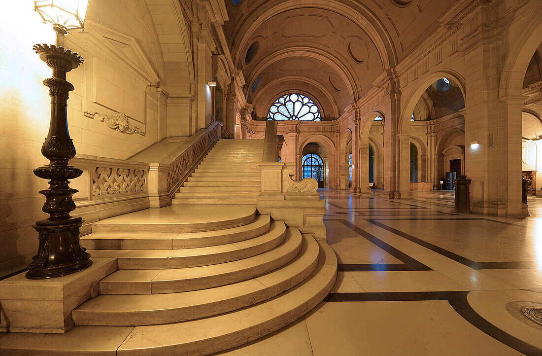 Europe,France, staircase of the Palace of Justice in Paris