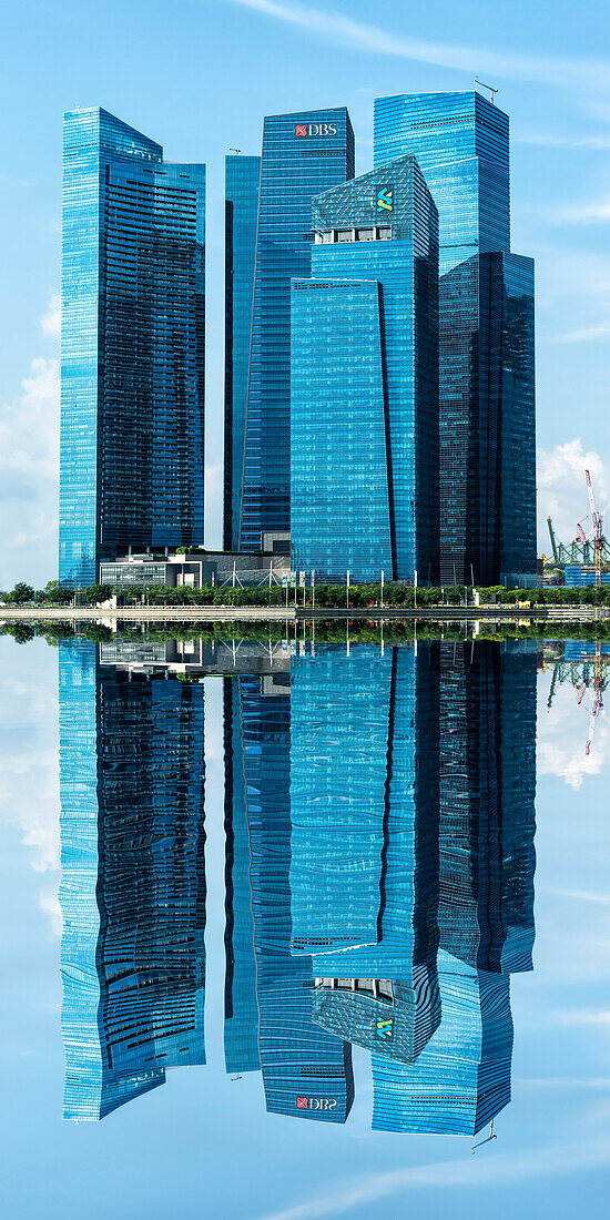 Reflections, Downtown Central financial district, Singapore, Southeast Asia, Asia