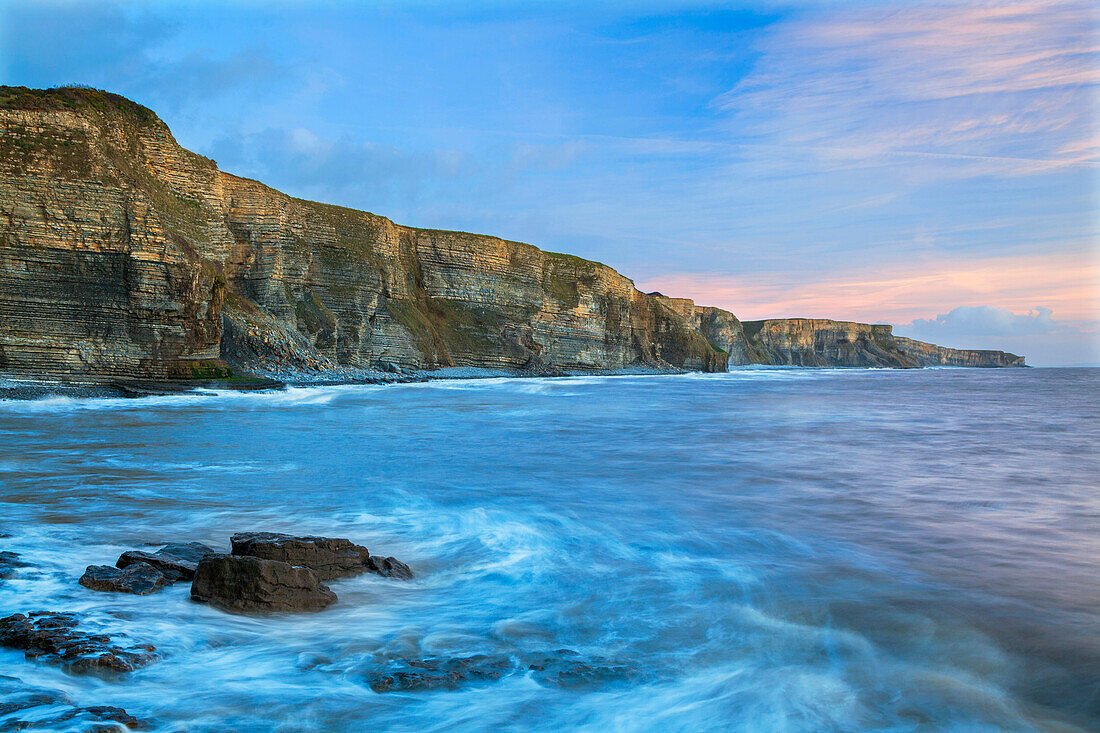 Dunraven Bay, Glamorgan Heritage Coast, Vale of Glamorgan, Wales, UK