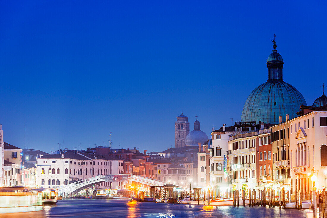 Santa Lucia Basilica, Grand Canal, Venice, UNESCO World Heritage Site, Veneto, Italy, Europe