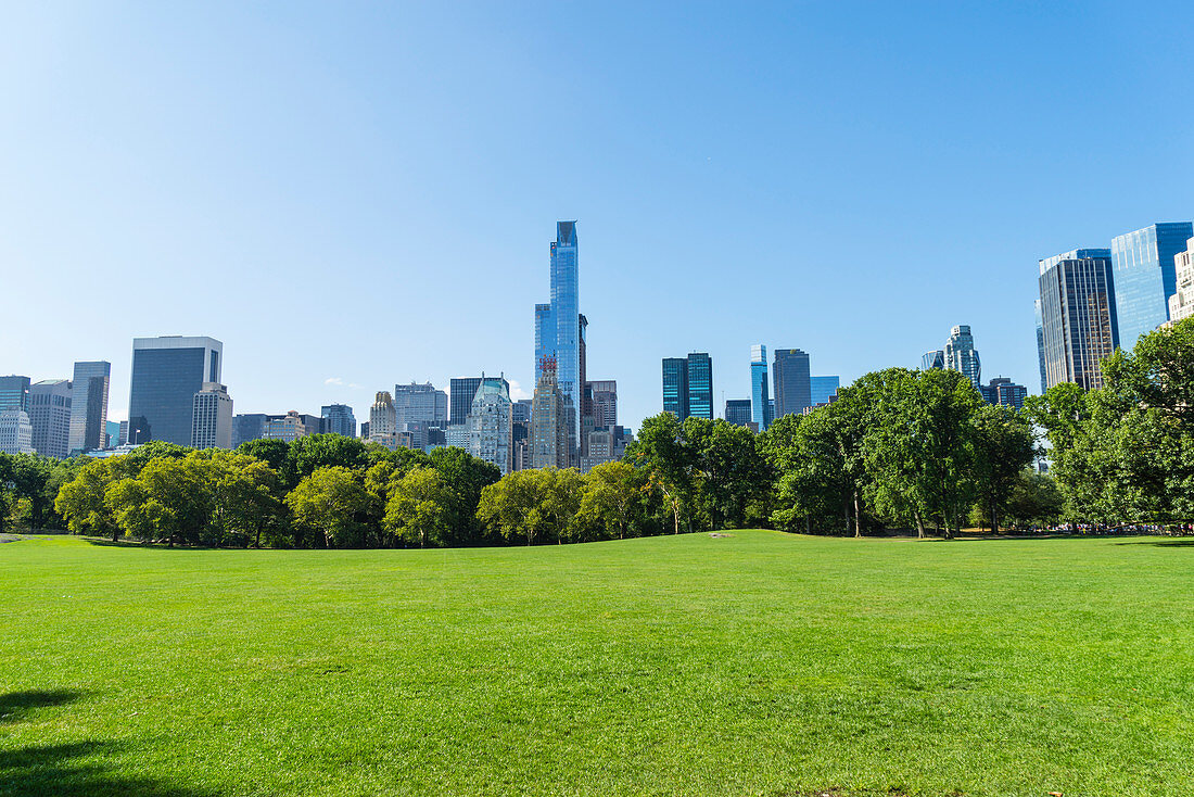 Skyscrapers bordering Central Park, Manhattan, New York City, New York, United States of America, North America