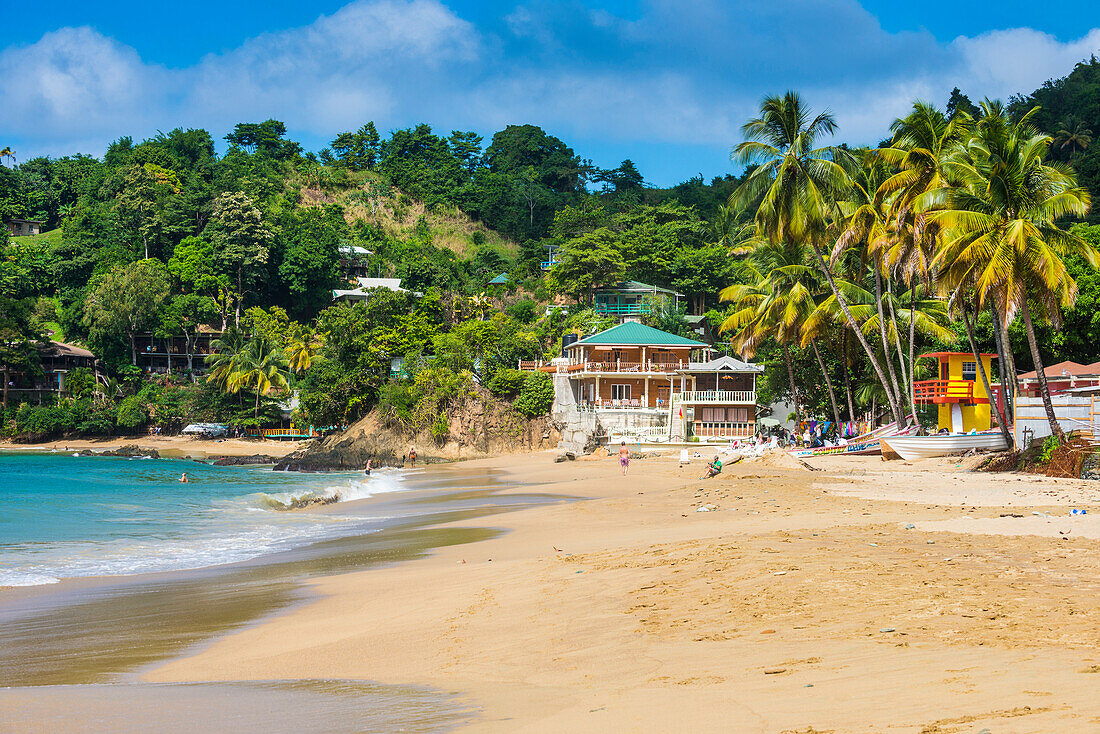 Beach of Castara,Tobago, Trinidad and Tobago, West Indies, Caribbean, Central America