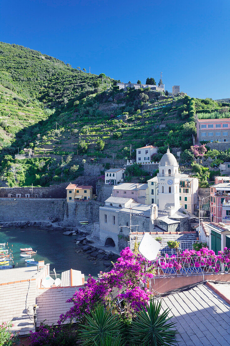 Vernazza, Cinque Terre, UNESCO World Heritage Site, Rivera di Levante, Provinz La Spazia, Liguria, Italy, Europe