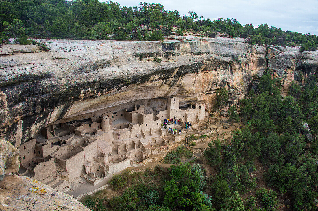 The Cliff Palace Indian dwelling, Mesa Verde National Park, UNESCO World Heritage Site, Colorado, United States of America, North America
