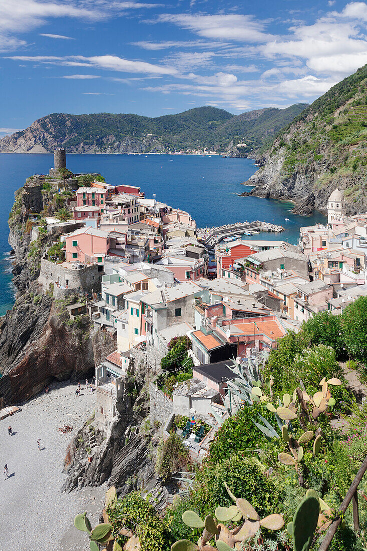 Vernazza, Cinque Terre, UNESCO World Heritage Site, Riviera di Levante, Provinz La Spazia, Liguria, Italy, Europe