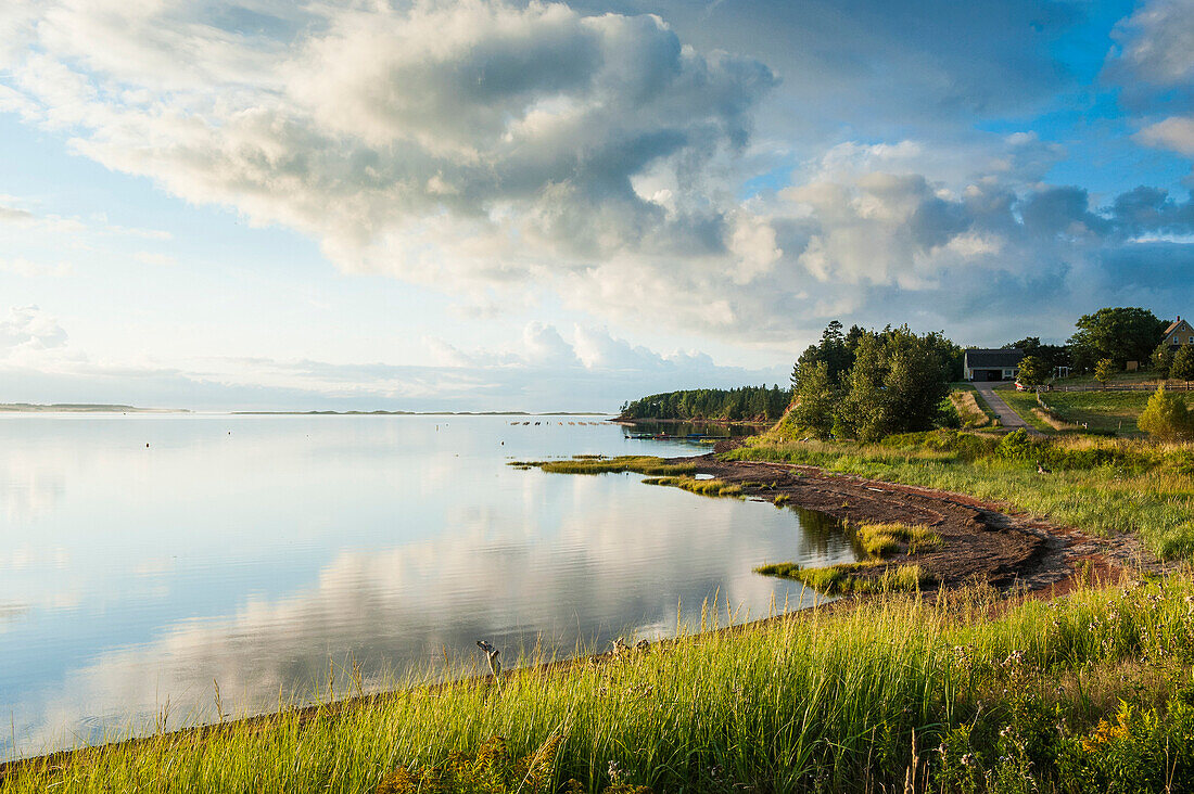 The north shore of Prince Edward island at sunset, Prince Edward Island, Canada, North America