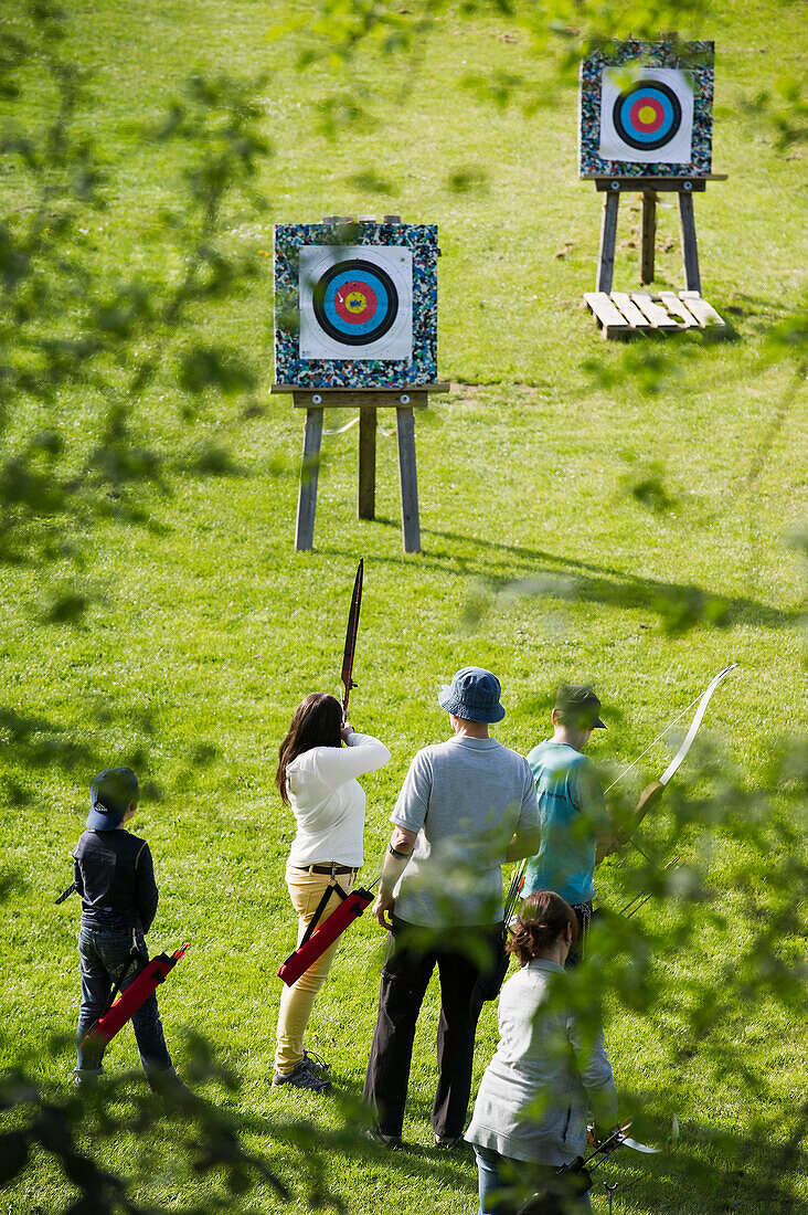 archers, Bollschweil near Freiburg im Breisgau, Black Forest, Baden-Württemberg, Germany