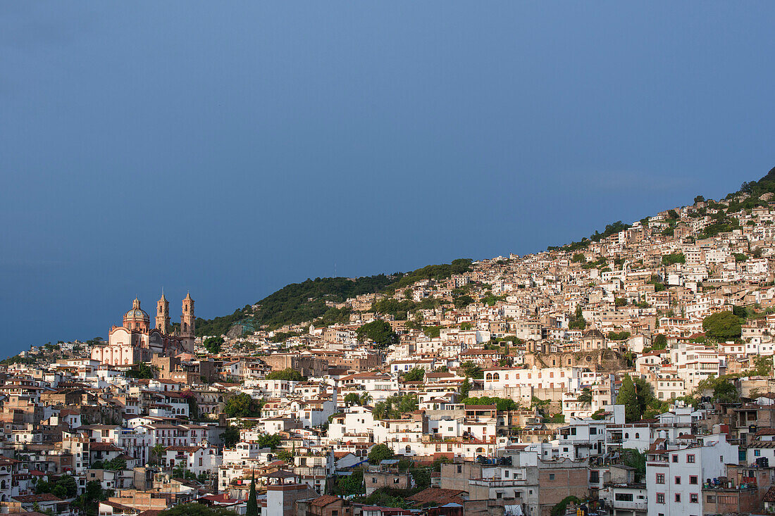Panoramic view of Taxco de Alarcon in guerrero, Mexico.
