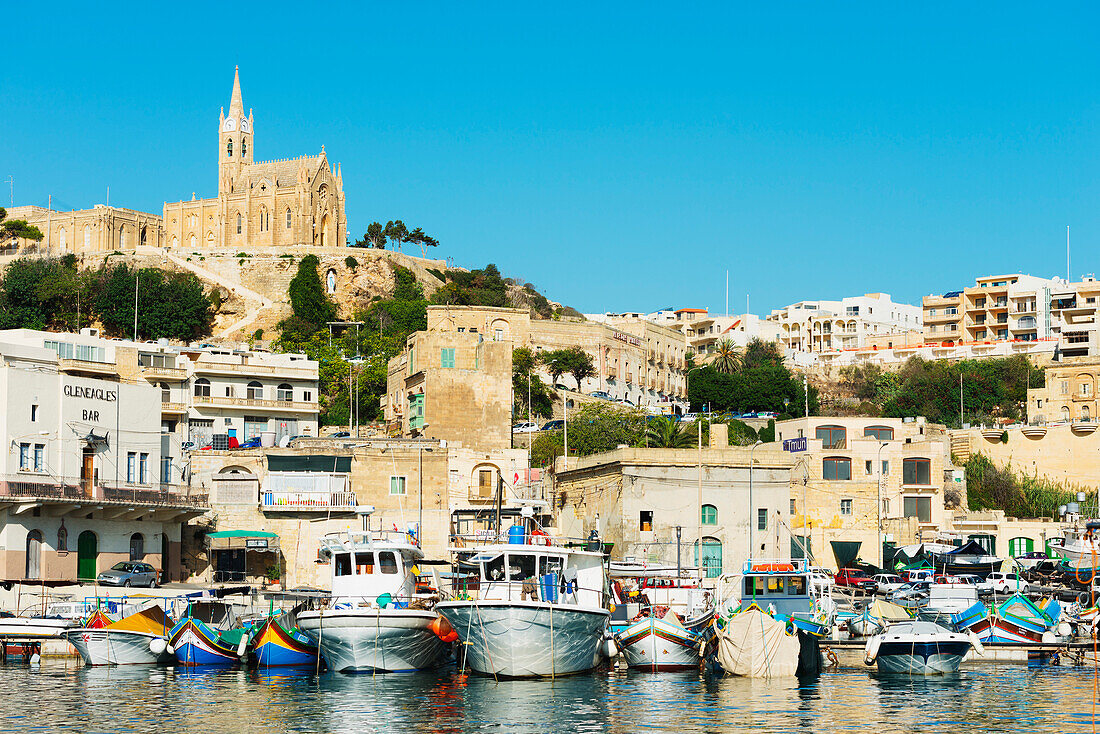 Mgarr Harbour, Gozo Island, Malta, Mediterranean, Europe