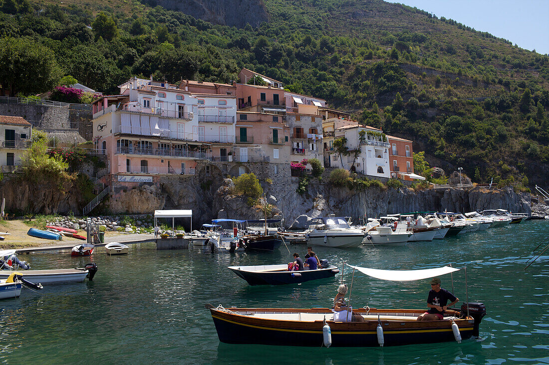 The small harbour of Maratea, Tyrrhenian Sea, Basilicata, Italy, Europe