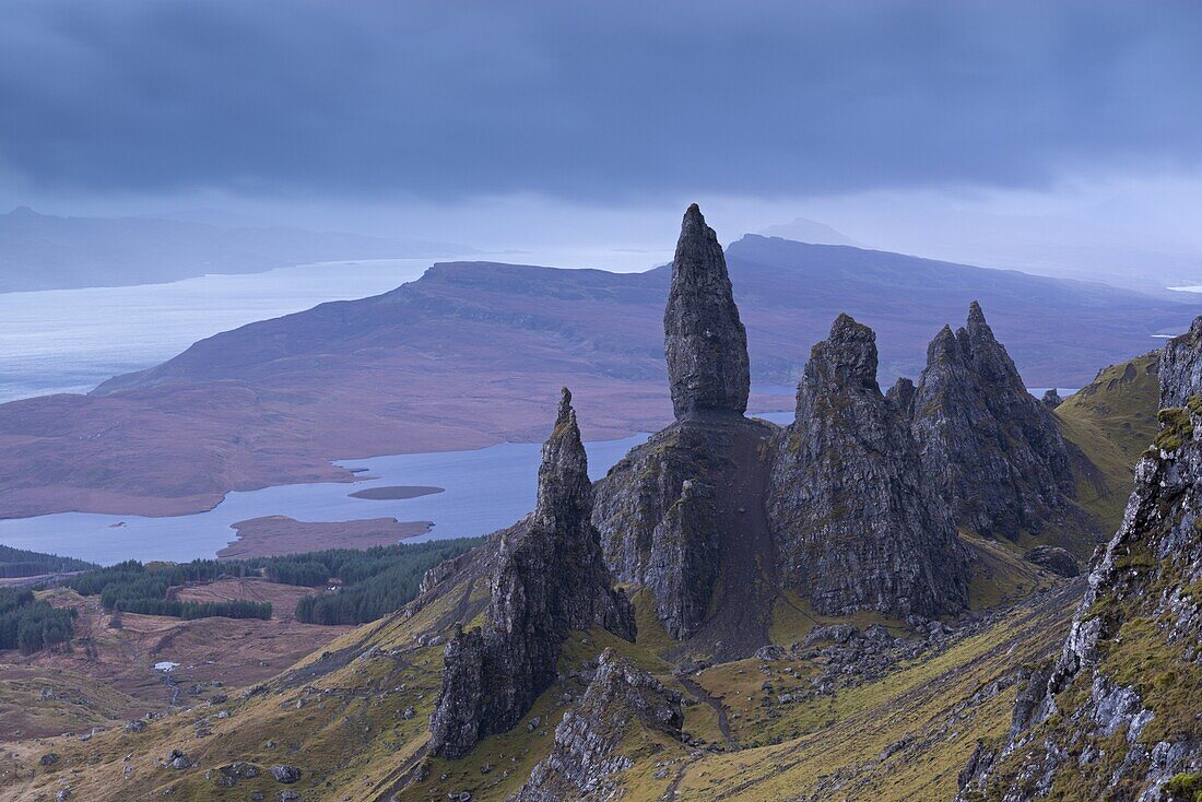 Old Man of Storr on the Isle of Skye, Inner Hebrides, Scotland, United Kingdom, Europe