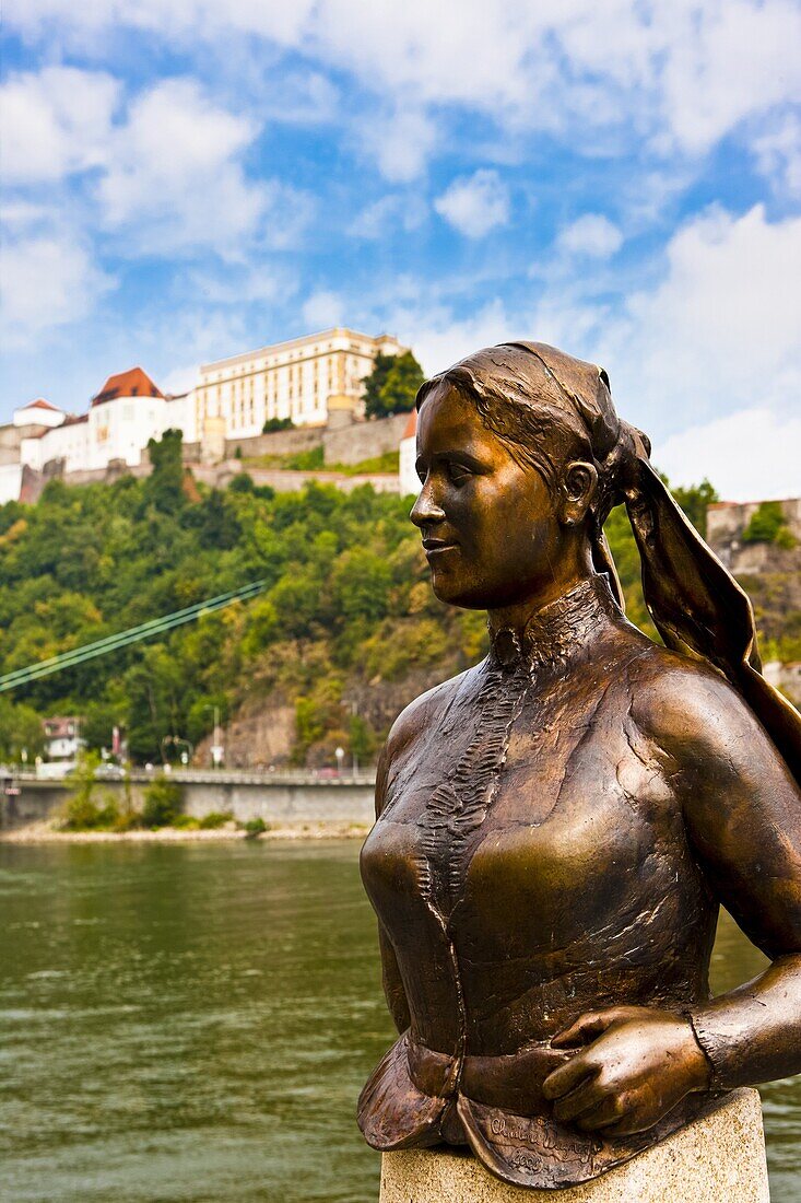 River Danube, Passau, Bavaria, Germany, Europe