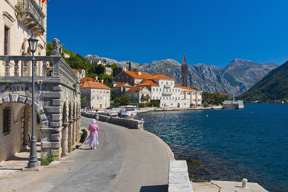 Perast, Bay of Kotor, UNESCO World Heritage Site, Montenegro, Europe