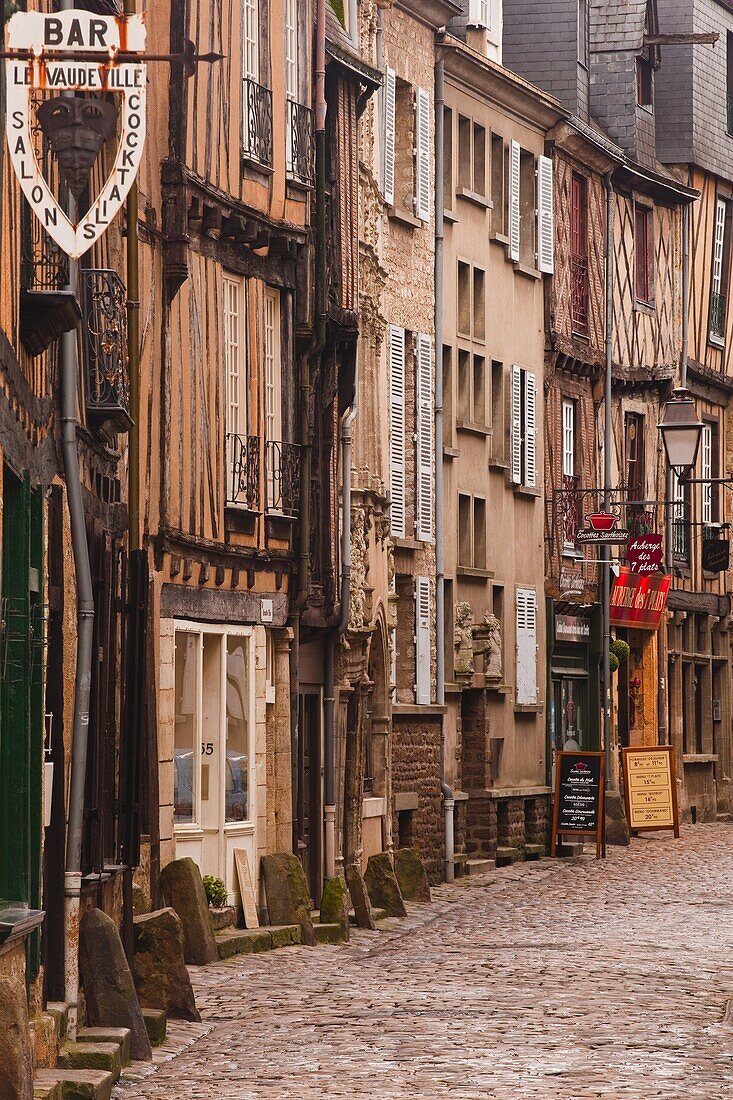 La Grande Rue in the old city of Le Mans, Sarthe, Pays de la Loire, France, Europe
