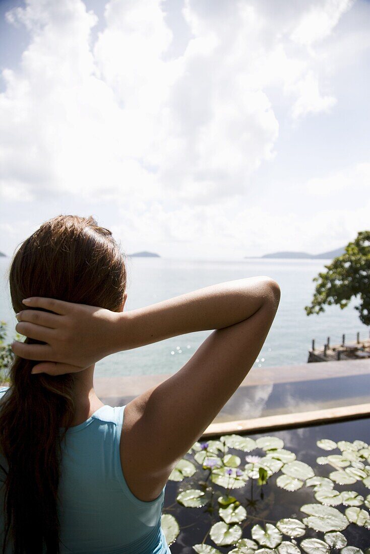 Thai-Caucasian woman, Phuket, Thailand, Southeast Asia, Asia