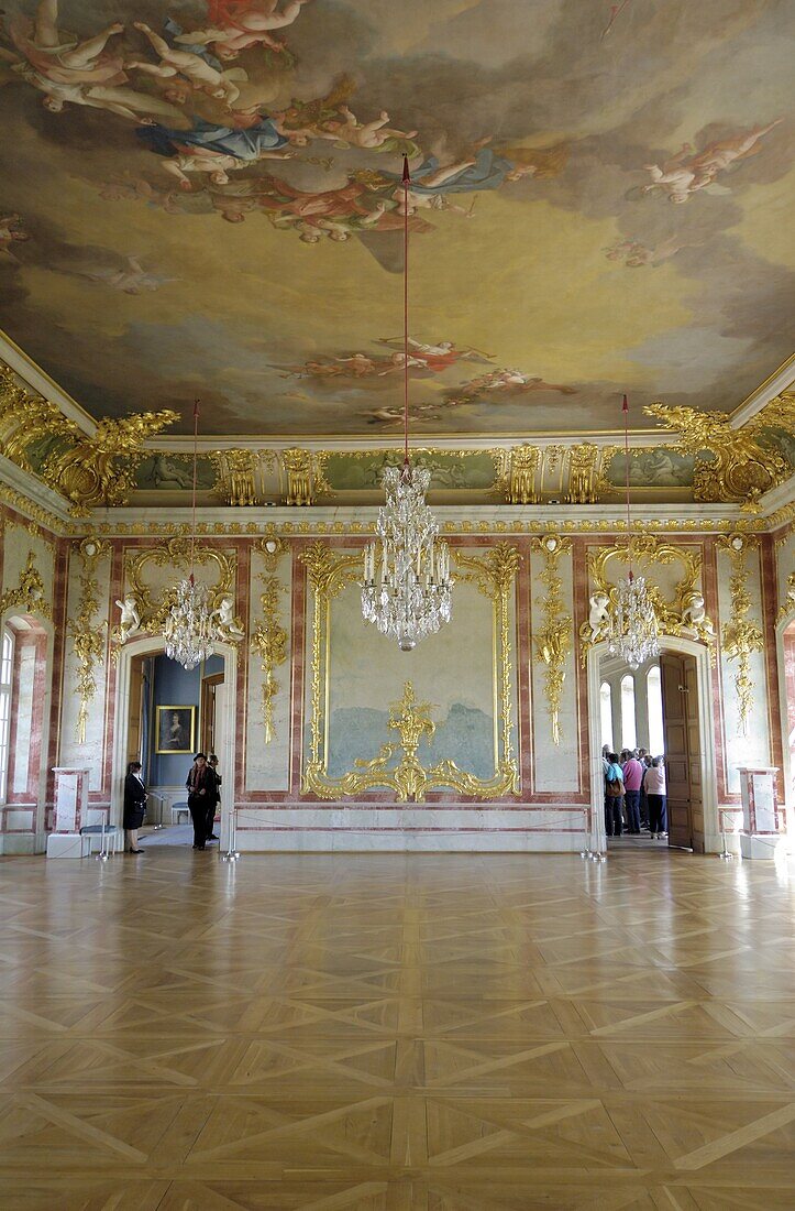 The Gold Hall, Rundale Palace, near Bauska, Latvia, Baltic States, Europe