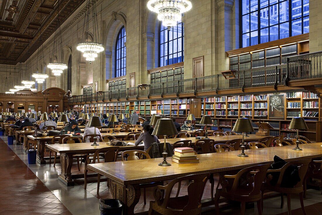 New York Public Library, Manhattan, New York City, New York, United States of America, North America