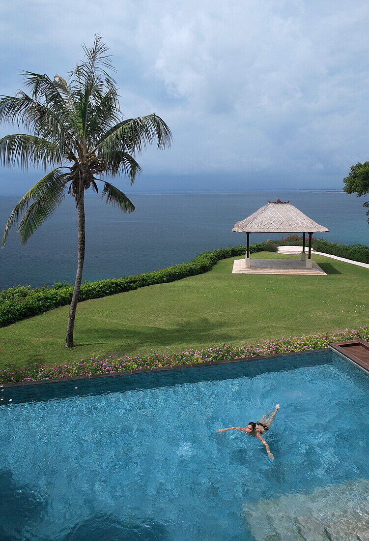 'Pool at the villa at Ayana Resort and Spa, formerly the Ritz Carlton Bali Resort and Spa, in Bali, Indonesia, Southeast Asia, Asia'10; '