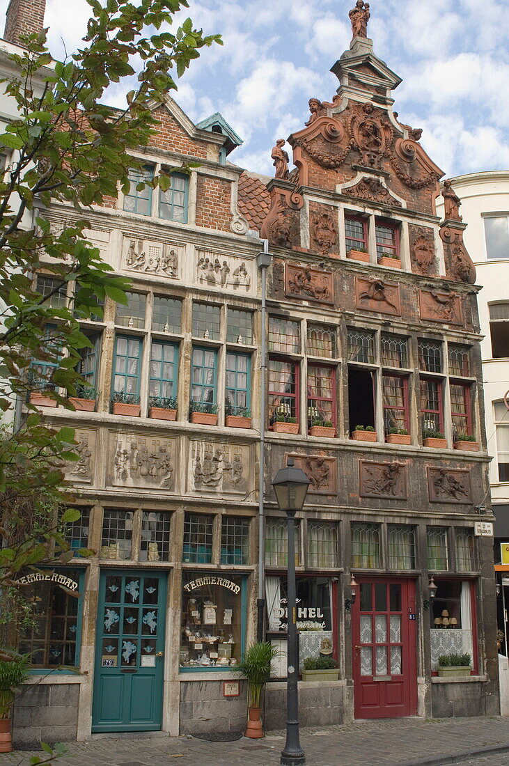 Traditional gabled architecture, Ghent, Belgium, Europe