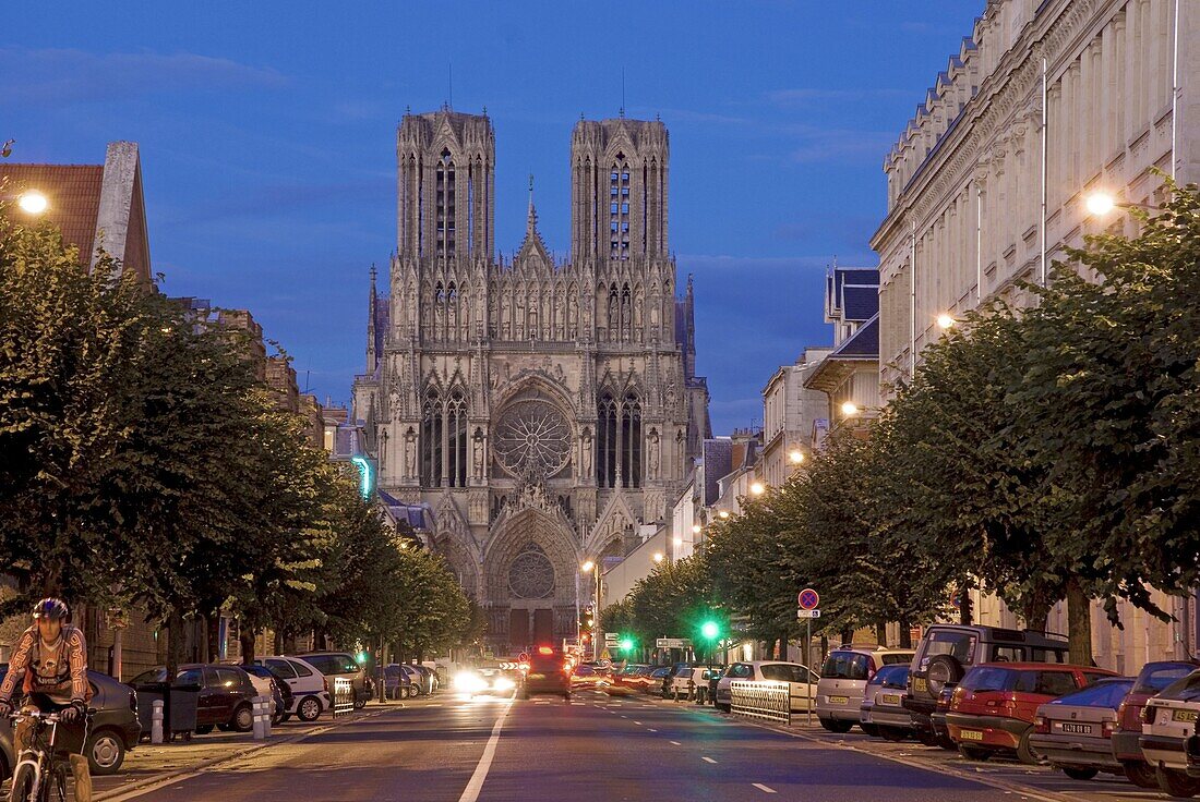 Cathedral of Notre Dame, UNESCO World Heritage Site, Reims, Haute Marne, France, Europe