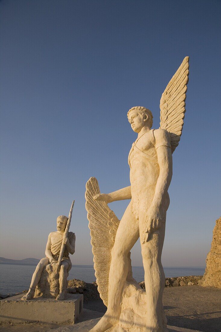 Monument to Icarus, Agia Galini, Crete, Greek Islands, Greece, Europe