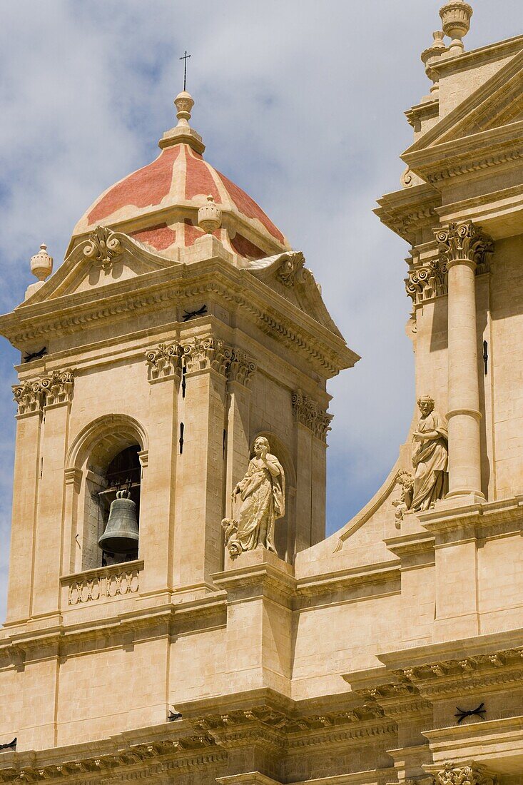 Detail of Cathedral, Noto, Sicily, Italy, Europe