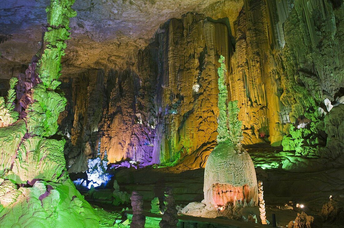 Zhijin Cave, the largest in China at 10 km long and 150 high, Guizhou Province, China, Asia