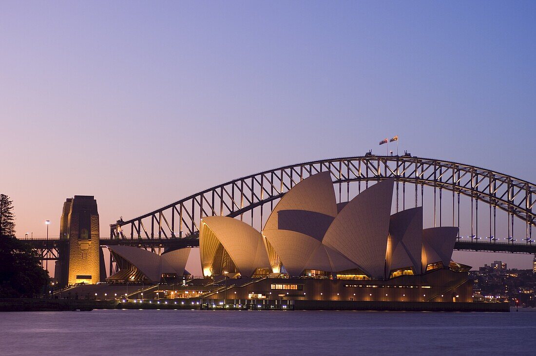 Opera House and Harbour Bridge, Sydney, New South Wales, Australia, Pacific