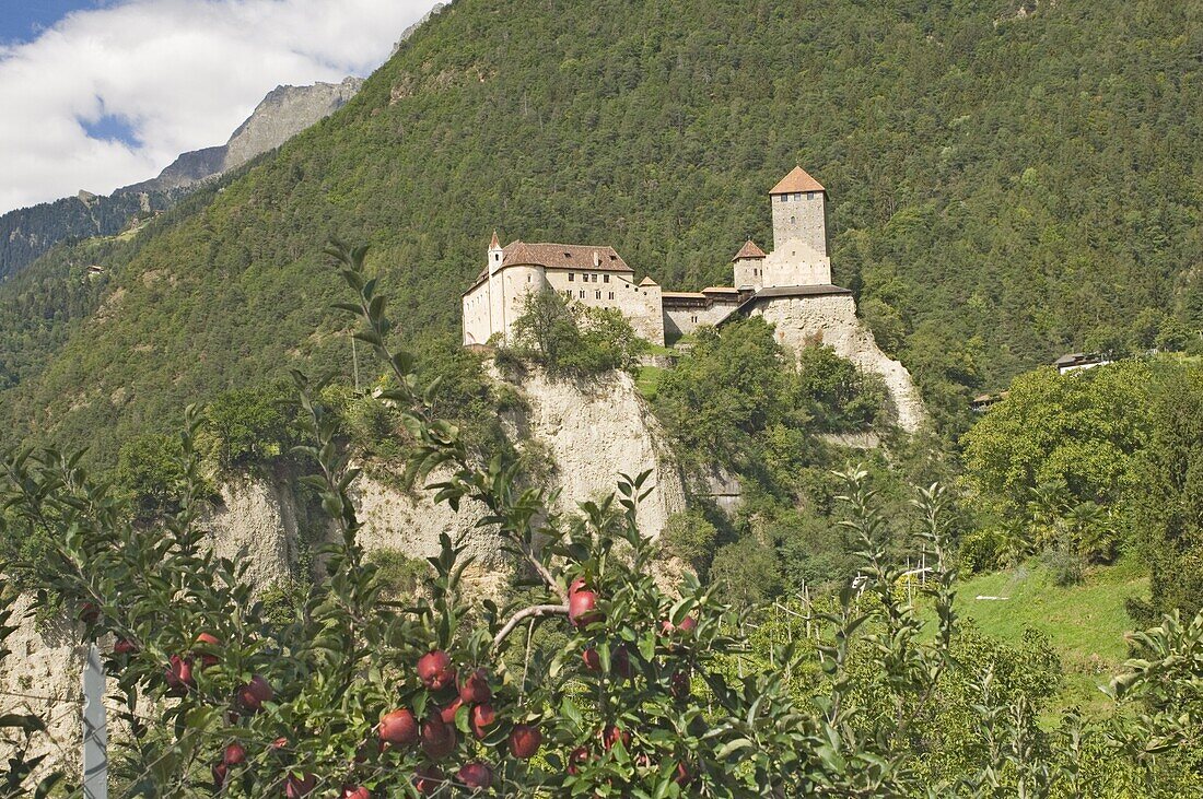 The 12th century Castel Tirolo, now a museum, Merano, Sud Tyrol, Western Dolomites, Italy, Europe