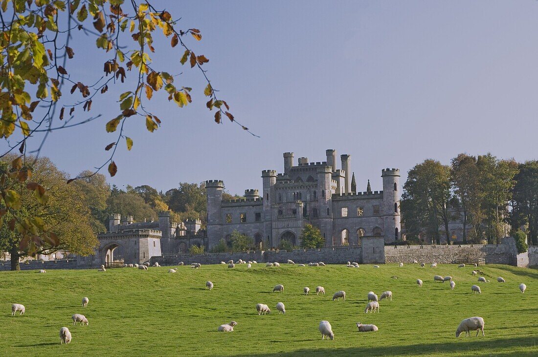 Lowther Castle, commisioned by the 5th Earl of Lonsdale, built on the site of mansions dating back to Edward I, Cumbria, England, United Kingdom, Europe