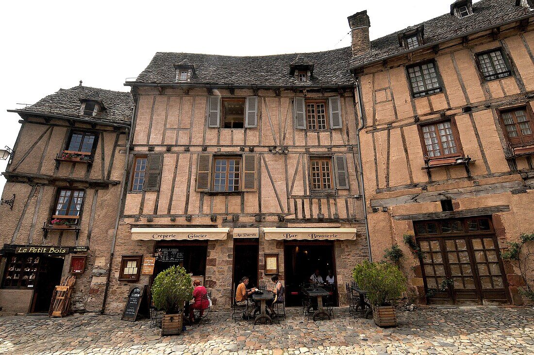 Village of Conques, Aveyron, Midi-Pyrenees, France, Europe