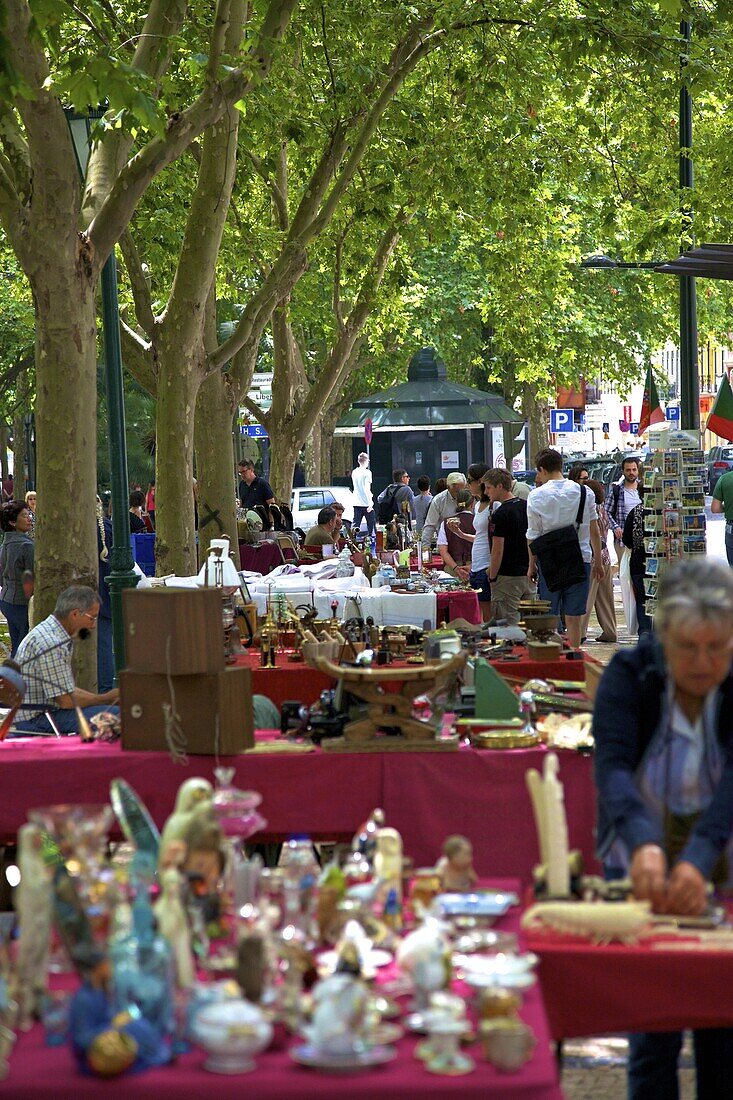 Antique Market, Lisbon, Portugal, South West Europe