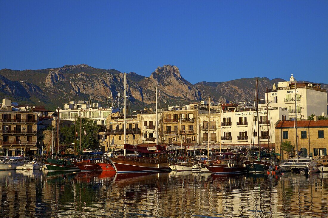 Kyrenia Harbour, Kyrenia, North Cyprus, Cyprus, Mediterranean, Europe