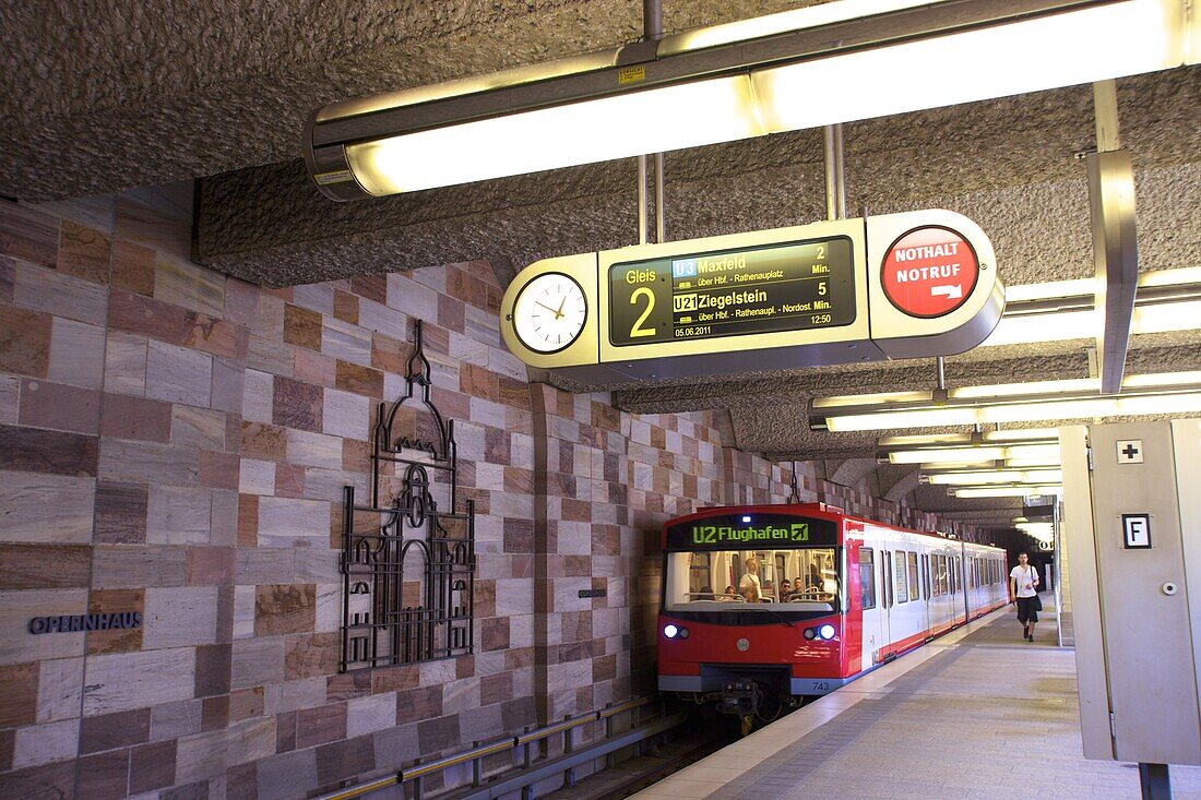 U-Bahn Metro System, Nuremberg, Bavaria, Germany, Europe