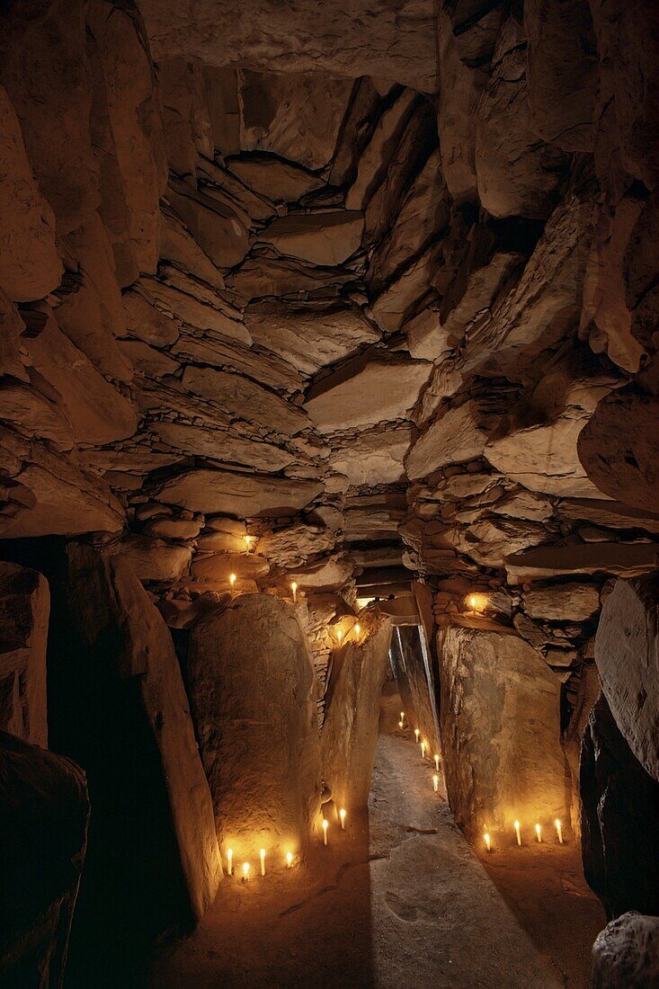 Interior, Newgrange, County Meath, Republic of Ireland (Eire), Europe