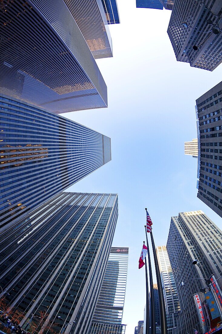 Financial district of Sixth Avenue, Manhattan, New York City, New York, United States of America, North America