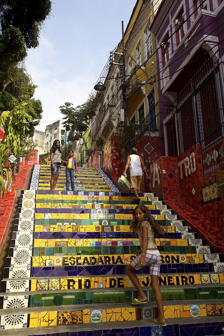 Escadaria Jorge Selaron in Rio de Janeiro, Brazil, South America