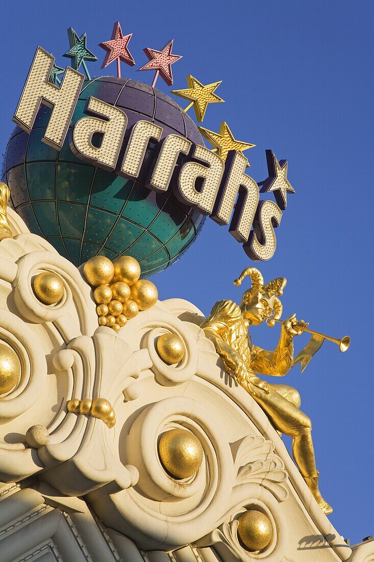 Detail of Harrah's Casino, Las Vegas, Nevada, United States of America, North America