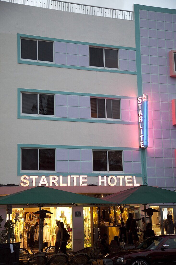 Starlite Hotel, an art deco building in South Beach, Miami, Florida, United States of America, North America