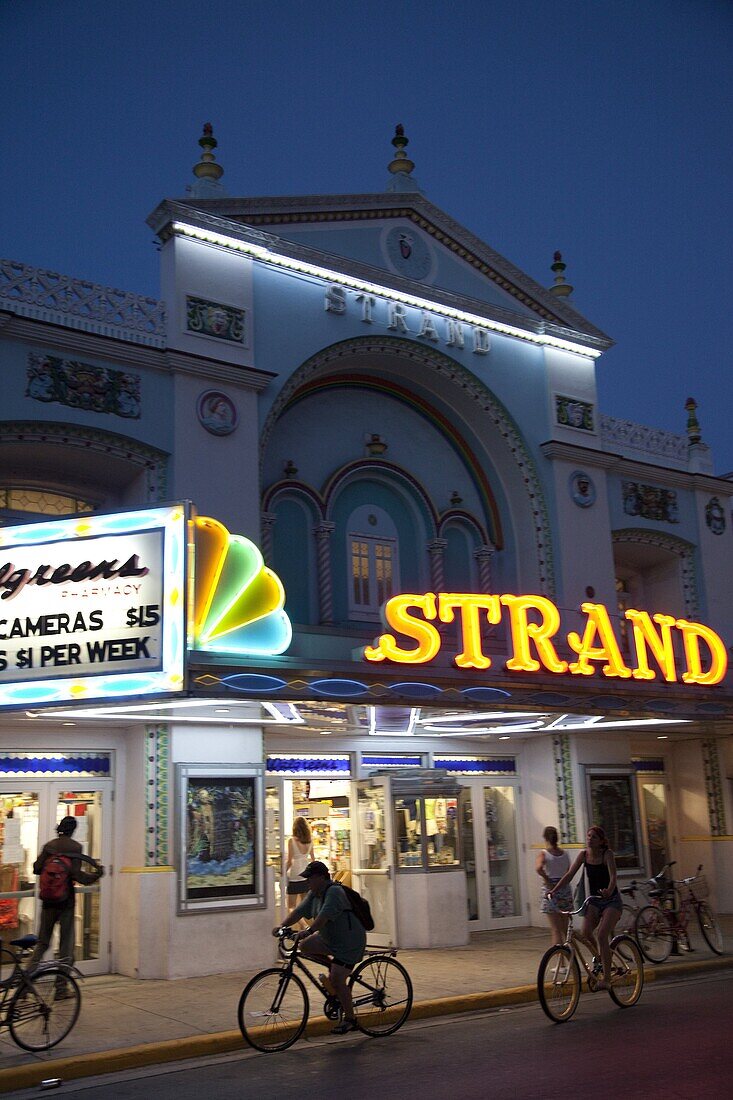Strand Theatre, now a drug store, on Duval Street in Key West, Florida, United States of America, North America