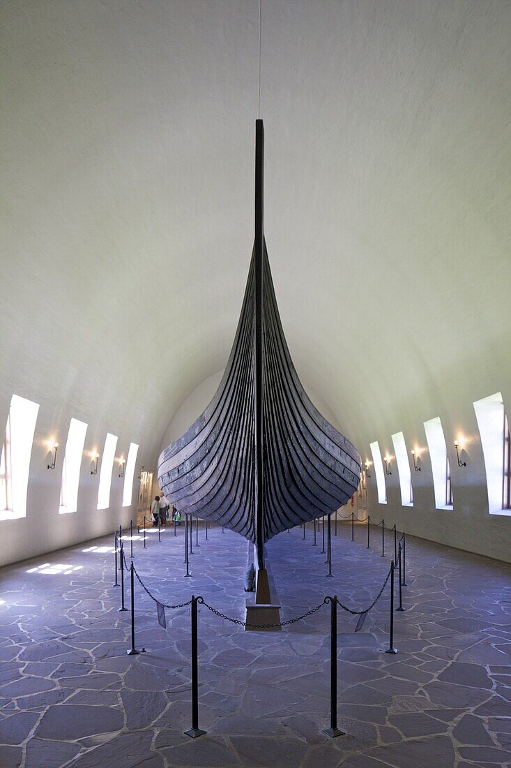 Gokstad ship, 9th century burial vessel,  Viking Ship Museum, Vikingskipshuset, Bygdoy, Oslo, Norway, Scandinavia, Europe