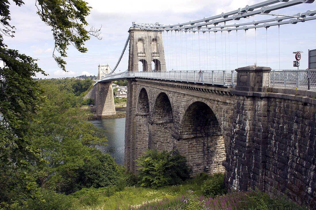 Menai Bridge, Anglesey, North Wales, Wales, United Kingdom, Europe