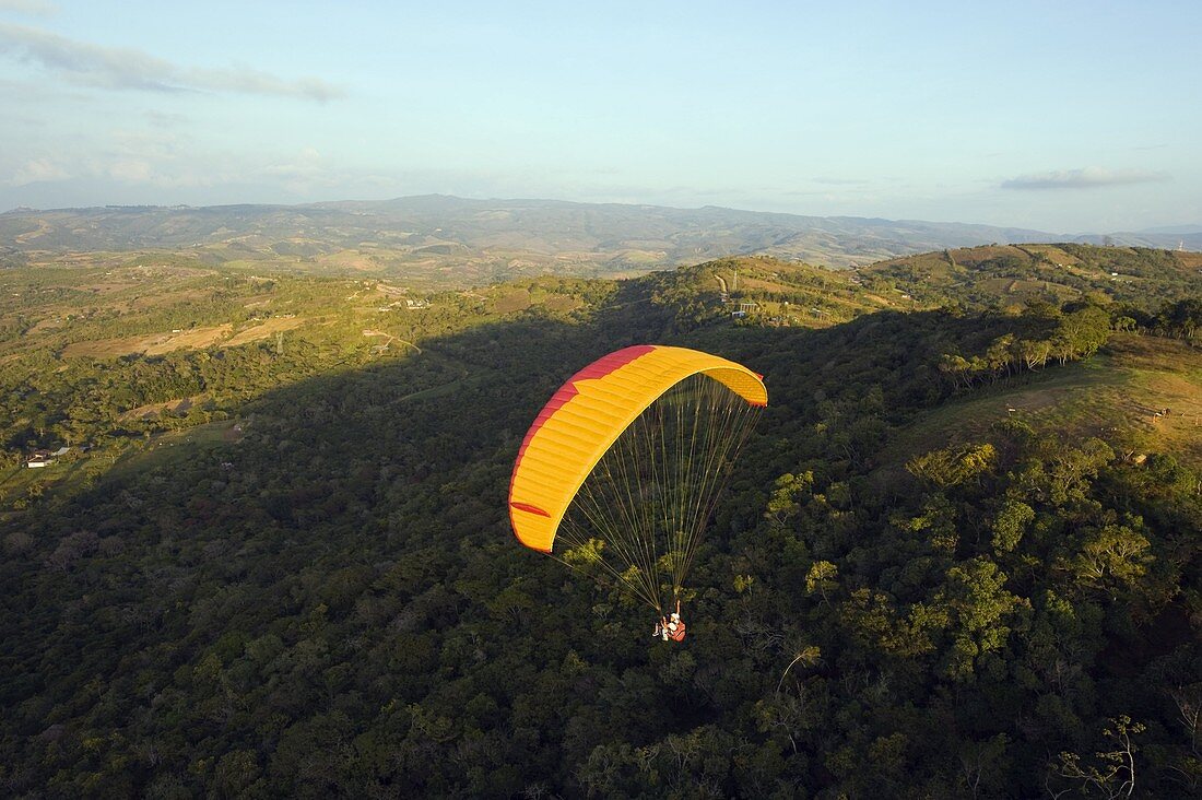 Paragliding in San Gil, adventure sports capital of Colombia, San Gil, Colombia, South America