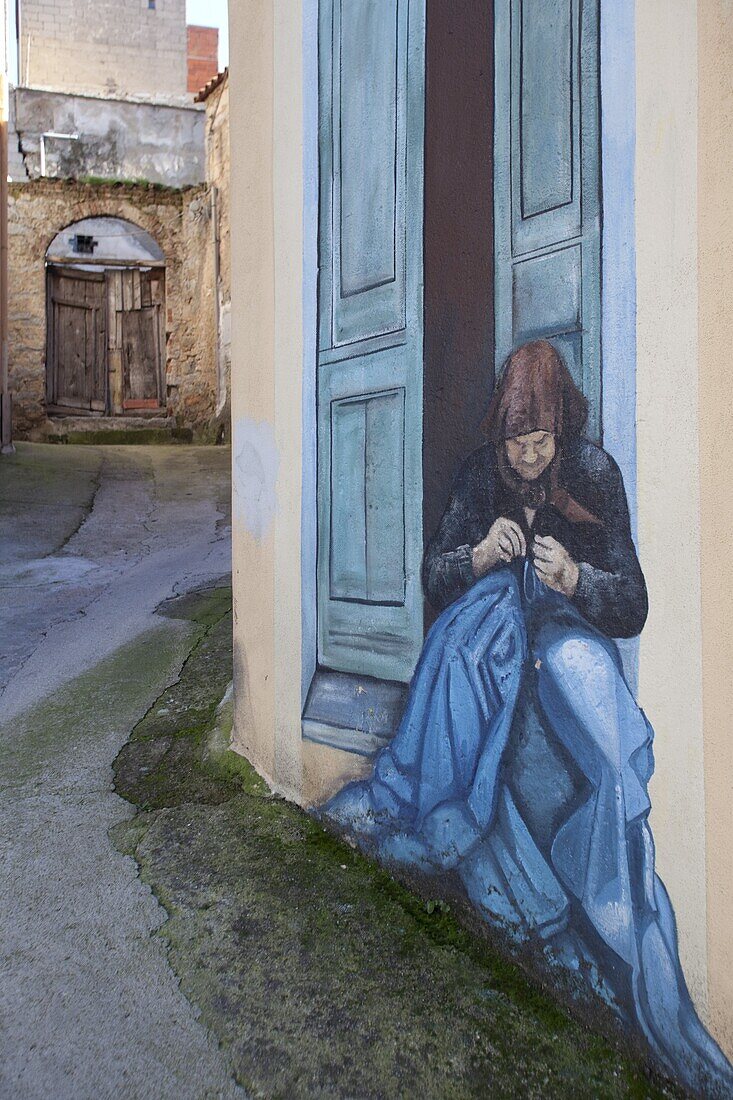 Murals, Orgosolo, Sardinia, Italy, Europe