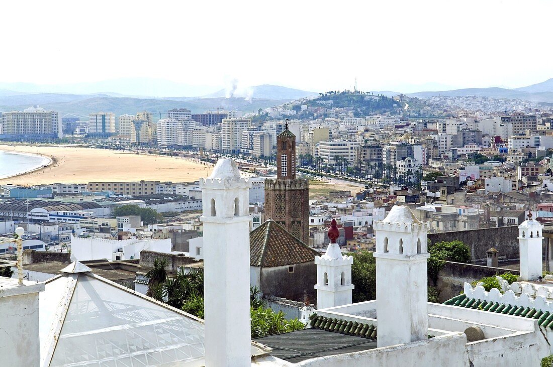 View of Tangier from the Medina, Tangier, Morocco, North Africa, Africa