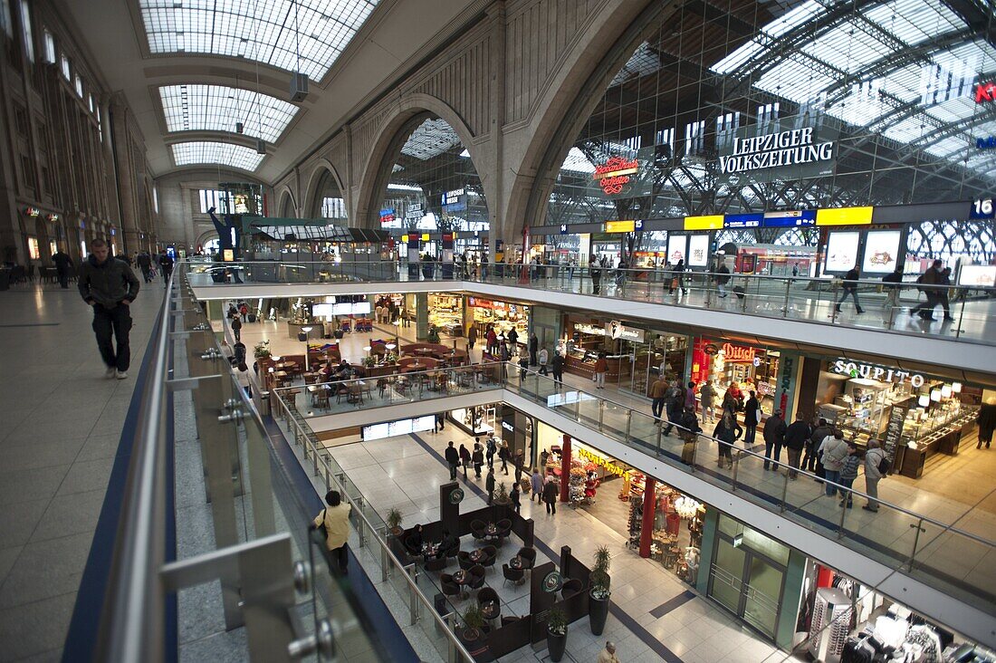 Hauptbahnhof, Leipzig, Saxony, Germany, Europe