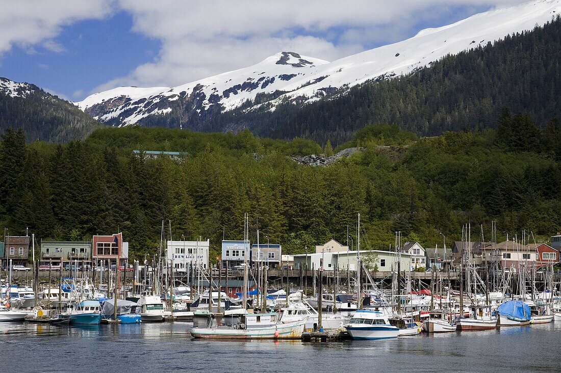 Thomas Basin Boat Harbor in Ketchikan, Southeast Alaska, United States of America, North America